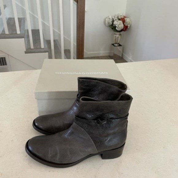 Georgina Goodman Grey Biker Boots. 40 EU - Picture 1 of 1